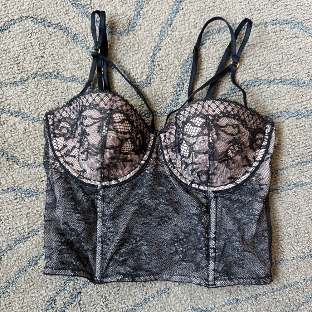Victoria's Secret Black and Pink Chemise - Picture 2 of 8